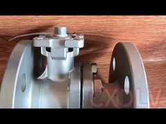 Шарикового клапана давления электрического силового привода концы фланца высокого полностью гаван двухкусочного двойные