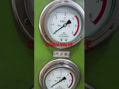 Испытание давления вафлового шарового клапана из нержавеющей стали с обнаженным стволом PN16