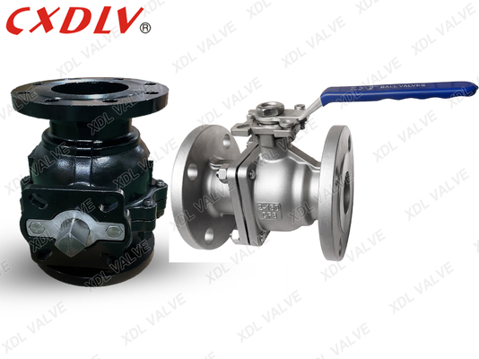 Углеродистая сталь A216WCB фланцевый шаровой клапан с RPTFE сиденьем для очистки сточных вод