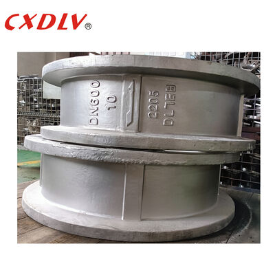 DN600 Двухслойный контрольный клапан Дуплексная сталь 2205 PN10 Фланцевый