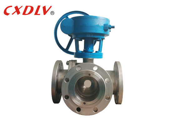 Шариковый клапан пути SS 150LB 3 деятельности шестерни порта места t PTFE