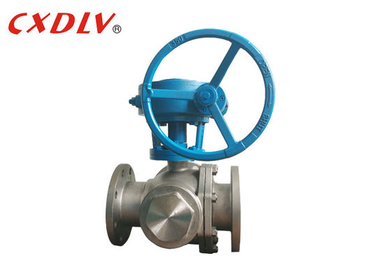 Шариковый клапан пути SS 150LB 3 деятельности шестерни порта места t PTFE