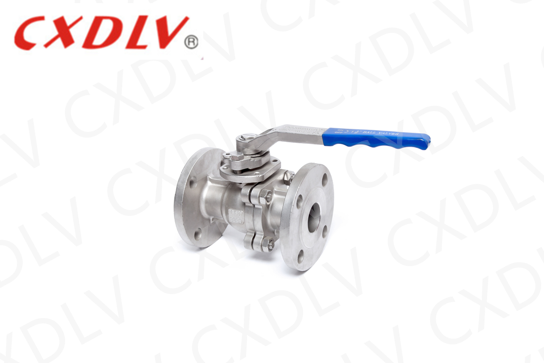 CF8 Фланцевый шаровой клапан с RPTFE или материалом сиденья Develon для нефти и других жидкостей