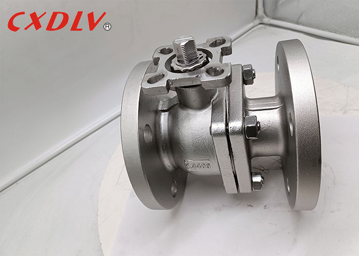 Шаровой кран 2PC 1.4409 Корпус PTFE Седло Голый шток Плавающий шар DIN PN16