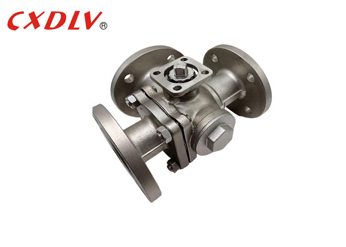 Шаровой клапан с фланцевым соединением и Т-образным проходом, с площадкой для монтажа ISO5211, без привода