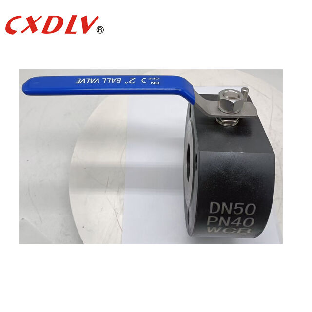 PN40 High Pressure Wafer Floating Ball Valve End Entry PTFE Seat With SS201 Handle Lever