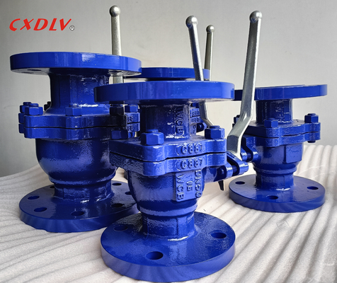 A216 Gr.WCB Фланцевый шаровой клапан 2 части с рычагом ручки PN16