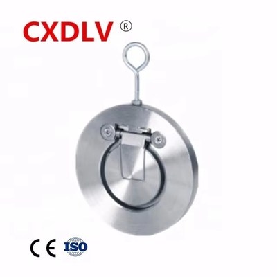 CF8M Flap Check Valve Фабрика Прямая продажа высококачественного нержавеющего стали Серебро OEM Стандартный Двухпластинный контрольный клапан Общий