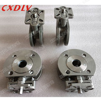 Flanged Wafer Ball Valve PN16, One Piece Body, Bare Stem with Adjustable Gland for Water/Gas/Oil                                                                                                        
