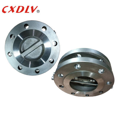 Stainless Steel Dual Plate Check Valve Metal Hinged Flange End ANSI150LB RF